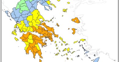 ΠΟΛΥ ΥΨΗΛΟΣ κίνδυνος πυρκαγιάς (κατηγορία κινδύνου 4) για αύριο Σάββατο 26 Ιουλίου 2026